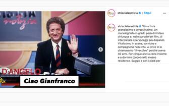 Gianfranco D'Angelo a striscia la notizia