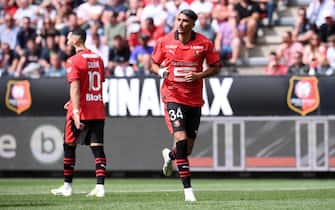 34 Ibrahim SALAH (srfc) during the Ligue 1 Uber Eats  match between Stade Rennais Football Club and Le Havre Athletic Club Football Association at Roazhon Park on August 27, 2023 in Rennes, France. (Photo by Philippe Lecoeur/FEP/Icon Sport/Sipa USA)