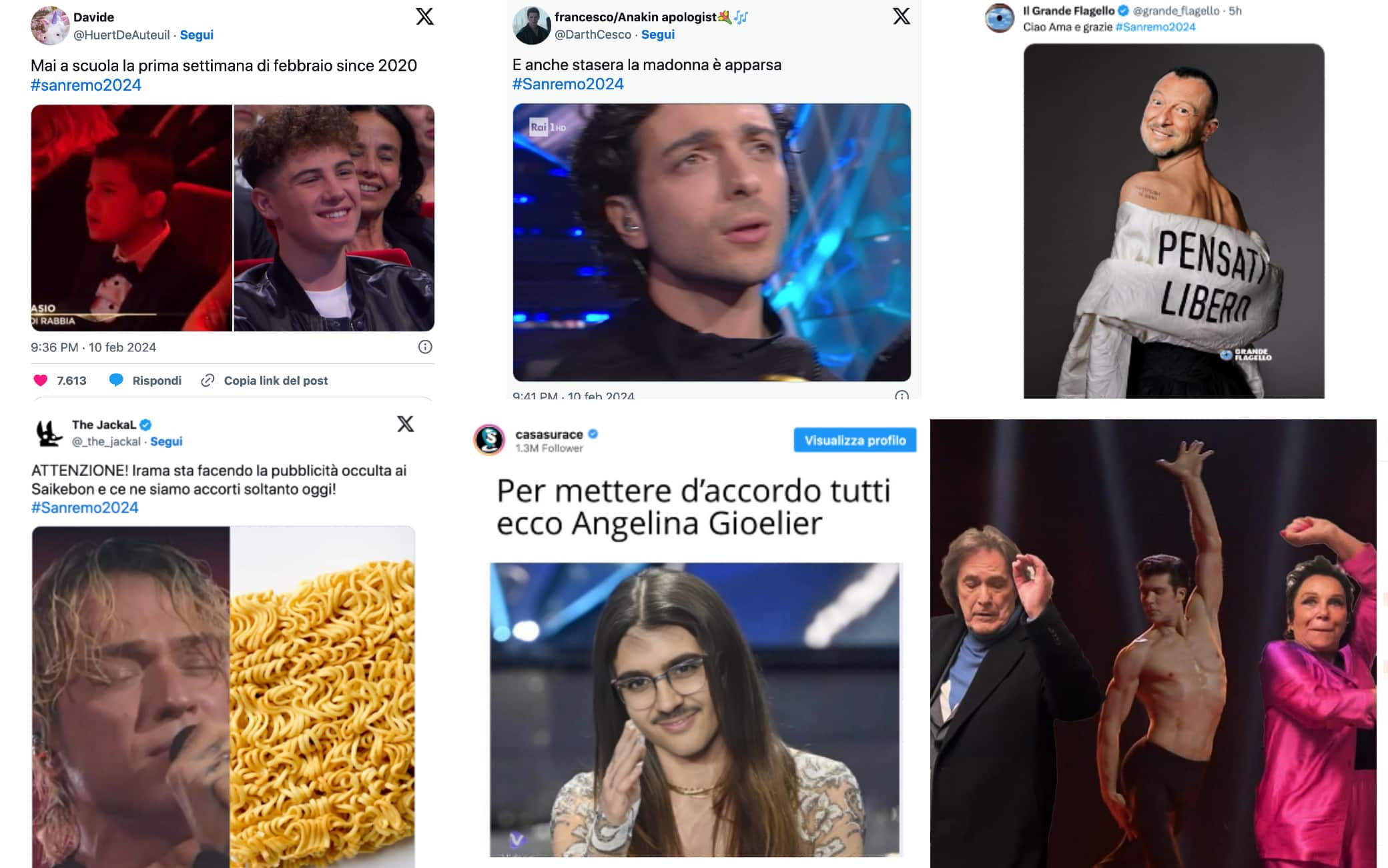 Sanremo 2024, i meme più divertenti sulla finale del Festival. FOTO | Sky  TG24