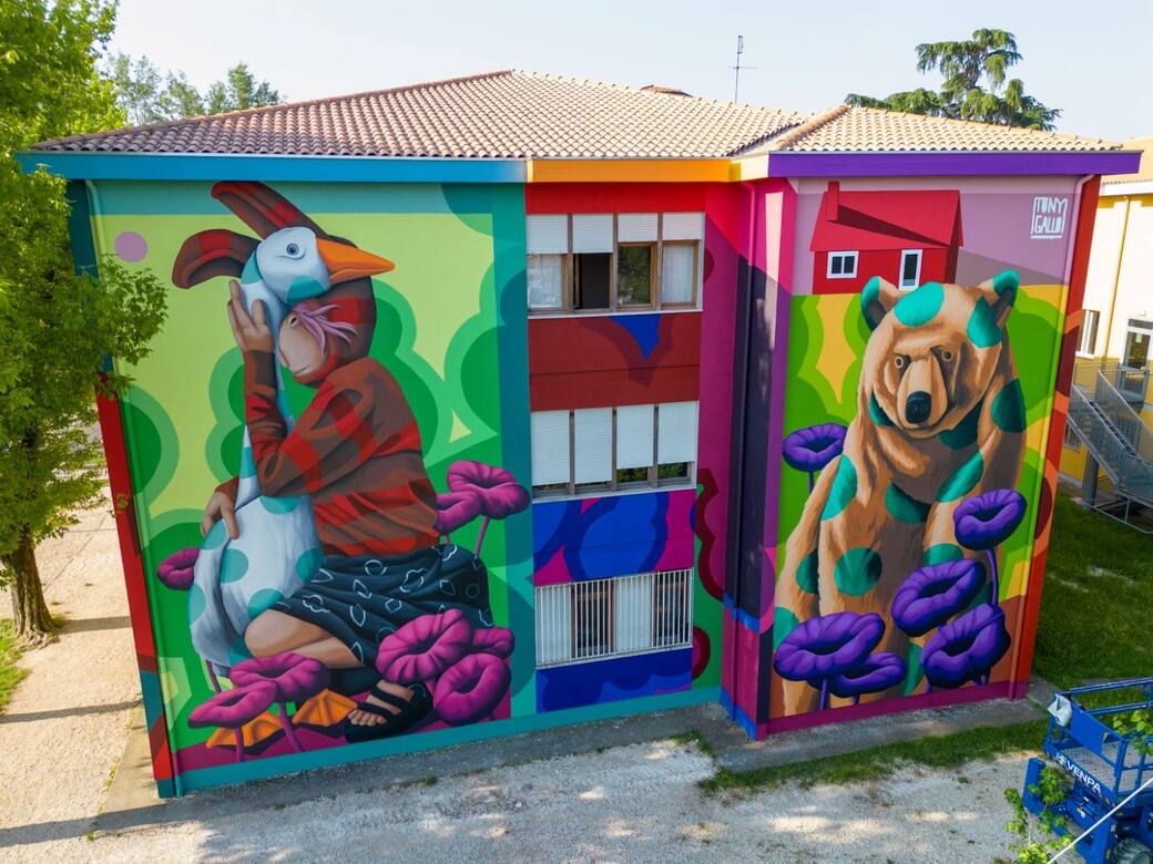 Tony Gallo, Scuola Secondaria Falconetto, Padova. Super Walls 2023. Ph credit Mirco Levorato