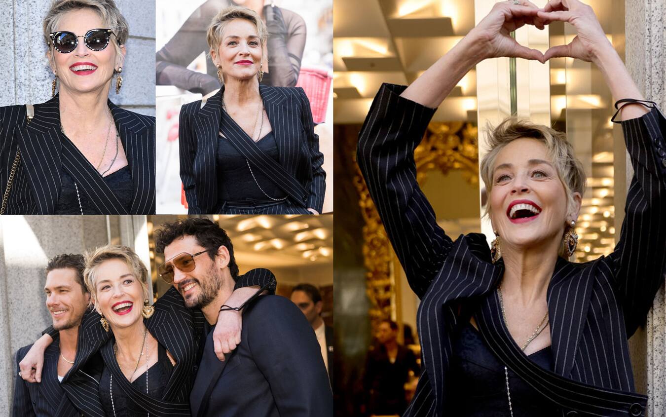 Milano Fashion Week 2022, Sharon Stone tra moda e impegno. FOTO I Sky Tg24