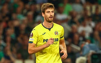 Matteo Gabbia of Villarreal CF during the UEFA Europa League match at the Olympic Stadium (Greece), Marousi
Picture by Yannis Halas/Focus Images/Sipa USA 
21/09/2023
