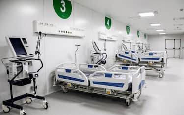 Un reparto del nuovio Ospedalefieramilano a Milano, 31 marzo 2020.ANSA/Mourad Balti Touati