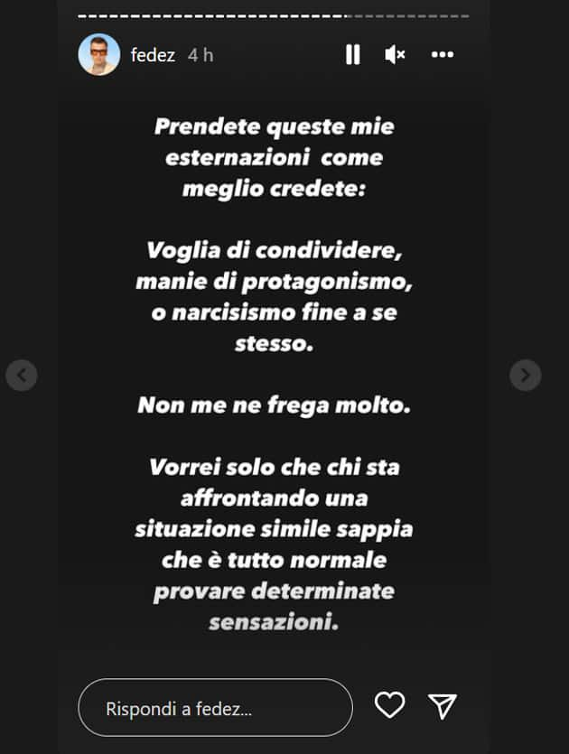 Dalle stories di Fedez