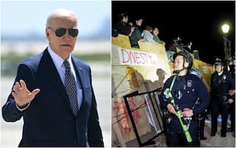 Biden conferenza stampa proteste campus usa
