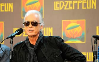 attends Led Zeppelin Celebration Day Press Conference on October 9, 2012 in New York City.