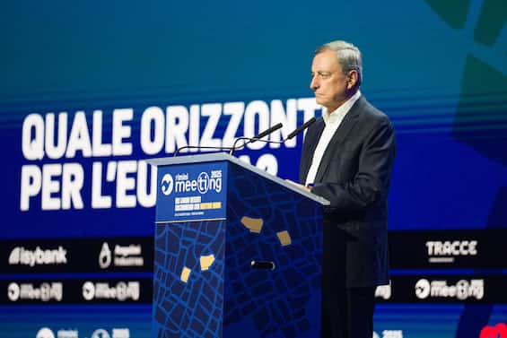 Meeting Rimini, Draghi: Ue marginale e spettatrice, da Ucraina a Gaza
