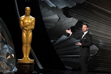 THE OSCARS(r) - The 90th Oscars(r)  broadcasts live on Oscar(r) SUNDAY, MARCH 4, 2018, at the Dolby TheatreÂ® at Hollywood & Highland CenterÂ® in Hollywood, on the Disney General Entertainment Content via Getty Images Television Network. (Ed Herrera via Getty Images)
JIMMY KIMMEL