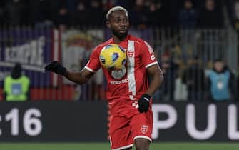 AC Monza's mildfielder Jean-Daniel Akpa Akpro during the Italian Serie A soccer match between AC Monza and Fiorntina at U-Power Stadium in Monza, Italy, 22 December 2023. ANSA / ROBERTO BREGANI
