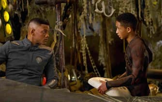 Will Smith, left, and Jaden Smith star in Columbia Pictures' "After Earth."