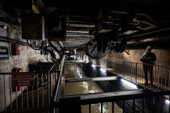 This photograph shows a view of the Sewers Museum (Musee des Egouts de Paris) in Paris on May 4, 2024. (Photo by MIGUEL MEDINA / AFP) (Photo by MIGUEL MEDINA/AFP via Getty Images)