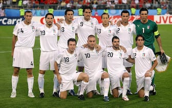 Soccer - UEFA European Championship 2008 - Quarter Final - Spain v Italy - Ernst Happel Stadium. The Italy team line up before the match