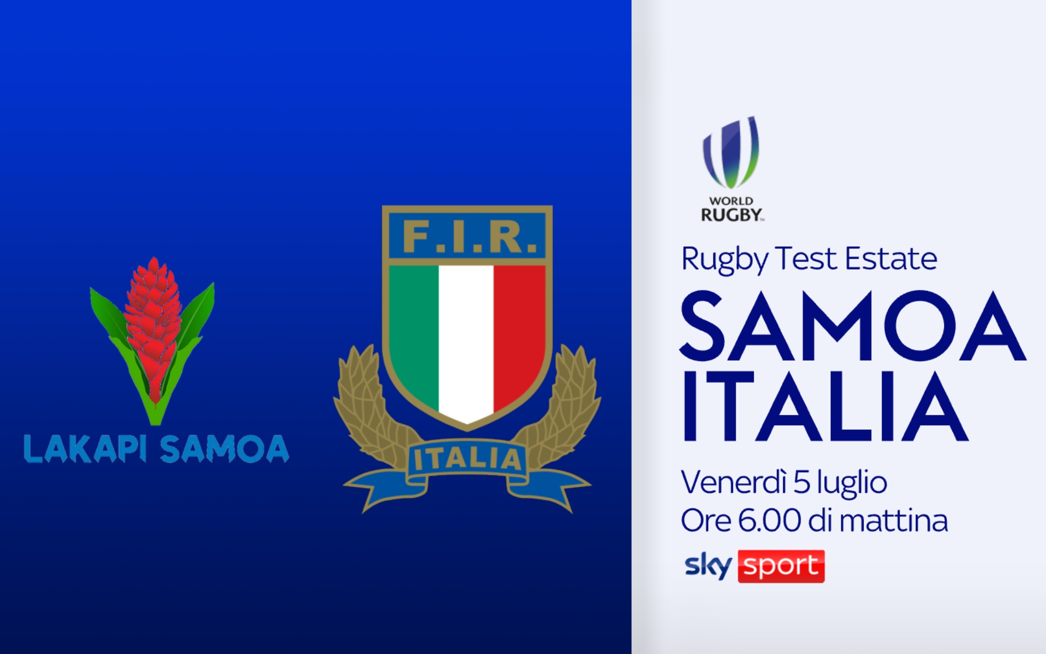 Test match, l'Italia sfida Samoa live su Sky