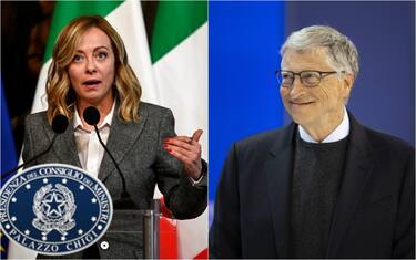 giorgia meloni e bill gates