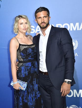 PORTO CERVO, ITALY - AUGUST 09: Barbara Berlusconi and Lorenzo Guerrieri attend the photocall at the Unicef Summer Gala Presented by Luisaviaroma at  on August 09, 2019 in Porto Cervo, Italy. (Photo by Jacopo Raule/Getty Images for Luisaviaroma)