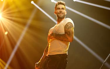 INDIANAPOLIS, IN - FEBRUARY 02:  Singer Adam Levine performs onstage during VH1's Super Bowl Fan Jam at Indiana State Fairgrounds, Pepsi Coliseum on February 2, 2012 in Indianapolis, Indiana.  (Photo by Christopher Polk/Getty Images for Vh1)
