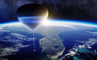 - Space, Space -20210624-Tickets For Spaceballoon Trip To Space Go On Sale
**VIDEOS AVAILABLE. CONTACT INFO@COVERMG.COM TO RECEIVE**
Announced 23 June 2021, $125,000 tickets for a  “spaceballoon the size of a football stadium” have gone on sale. 
Space Perspective say Spaceship Neptune will take off from Space Coast Air and Spaceport, located adjacent to NASA’s Kennedy Space Center, and gently lift passengers 100,000 ft/30,000 m to space to then be immersed, for two hours. 
Space Perspective say they reimagine the thrill of space exploration with the world’s most radically gentle voyage to space. They explain: “Space Explorers and travel adventurers looking to upgrade their bucket list can now savour 360-degree views of planet Earth from 20 mi/30 km above in a luxurious six hour trip, inside Spaceship Neptune, propelled by a state-of-the-art spaceballoon the size of a football stadium.”


-PICTURED: General View (Tickets For Spaceballoon Trip To Space)
-PHOTO by: Space Perspective/Cover Images/INSTARimages.com
-41530067.jpg

This is an editorial, rights-managed image. Please contact Instar Images LLC for licensing fee and rights information at sales@instarimages.com or call +1 212 414 0207 This image may not be published in any way that is, or might be deemed to be, defamatory, libelous, pornographic, or obscene. Please consult our sales department for any clarification needed prior to publication and use. Instar Images LLC reserves the right to pursue unauthorized users of this material. If you are in violation of our intellectual property rights or copyright you may be liable for damages, loss of income, any profits you derive from the unauthorized use of this material and, where appropriate, the cost of collection and/or any statutory damages awarded