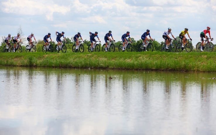 Giro d'Italia: le risaie del Vercellese