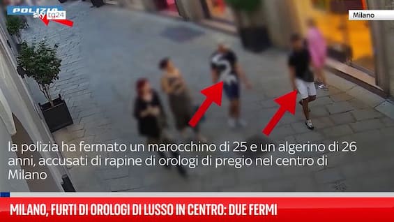 milano furti di orologi di lusso in centro due fermi