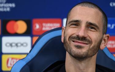  Union Berlin’s defender Leonardo Bonucci  attends the press conference  at the ' Diego Armando Maradona' stadium in  Naples, Italy, 7 november   2023.   Union Berlin will face Napoli   in their UEFA Champions League soccer match on  8 november 2023.
ANSA / CIRO FUSCO