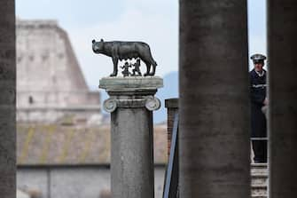 La lupa del Campidoglio, Roma, 6 ottobre 2016.
ANSA/ALESSANDRO DI MEO