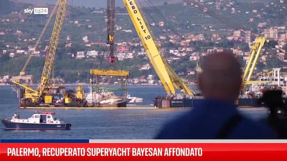 palermo recuperato superyacht bayesan affondato