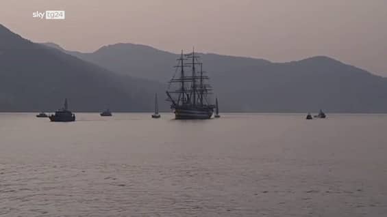 Amerigo Vespucci, tappa finale a Genova: presente Mattarella