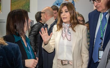 -Inaugurazione della Bit Borsa internazionale del turismo alla fiera di Rho con il ministro Daniela Santanche e il governatore della Campania Vincenzo De Luca. Nella foto Daniela Santanche