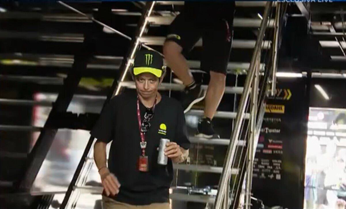 Valentino Rossi nel paddock del Red Bull Ring