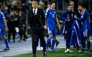 Italy's head coach Luciano Spalletti during the UEFA Euro 2024 Group C qualification round match between Italy and North Macedonia at the Olimpico stadium in Rome, Italy, 17 November 2023. ANSA/RICCARDO ANTIMIANI