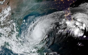 Mandatory Credit: Photo by NOAA/ZUMA Press Wire/Shutterstock (14765485h)
The National Hurricane Center says Hurricane Milton is now a Category 5, the highest rating for a storm, with maximum sustained winds of 180 mph. Milton could come ashore Wednesday in the Tampa Bay region, which has not endured a direct hit by a major hurricane in more than a century. Scientists expect the system to weaken slightly before landfall, though it could retain hurricane strength as it churns across central Florida.
Hurricane Milton 2024: Category 5, Gulf of Mexico, USA - 07 Oct 2024