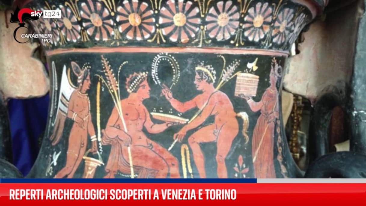 Reperti archeologici scoperti a Venezia e Torino