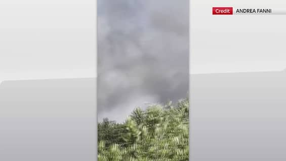 incendio villasimius la colonna di fumo vicino alla costa