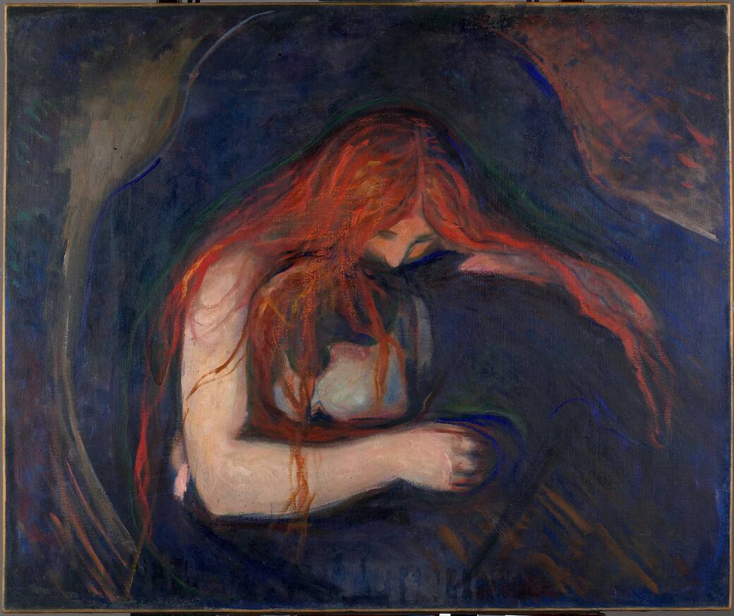 Edvard Munch, Vampire ©Munch, Oslo
