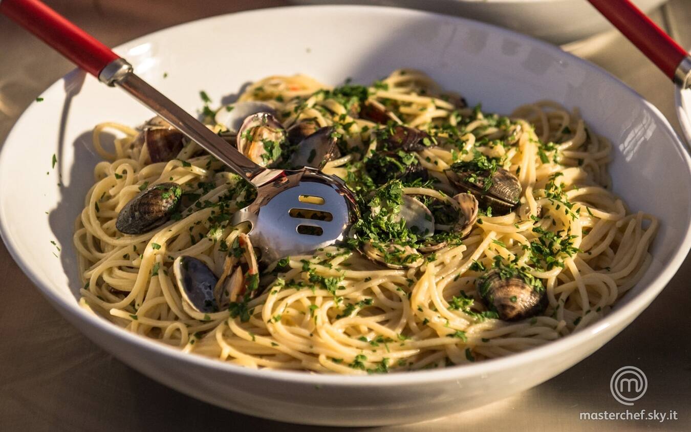 Spaghetti alle vongole con zenzero