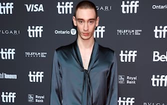 TORONTO, ONTARIO - SEPTEMBER 10: Théodore Pellerin attends the "Solo" premiere during the 2023 Toronto International Film Festival at Roy Thomson Hall on September 10, 2023 in Toronto, Ontario. (Photo by Brian de Rivera Simon/WireImage)
