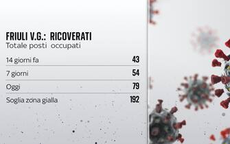 Occupazione ospedali in Friuli VG del 2 novembre 2021