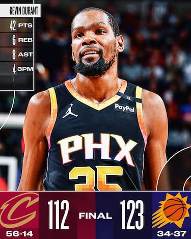 PHOENIX SUNS-CLEVELAND CAVALIERS 123-112