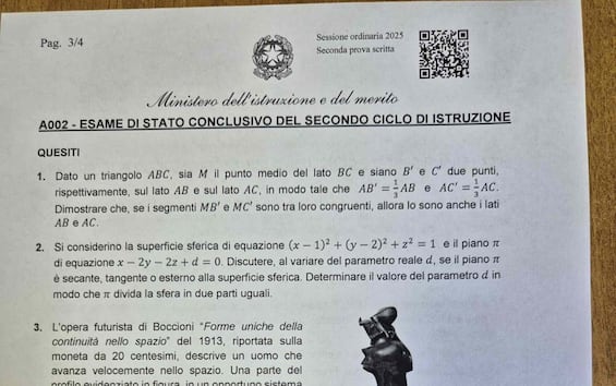 Maturità, testi e soluzioni della prova di matematica allo Scientifico