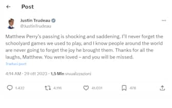 Il post di Justin Trudeau