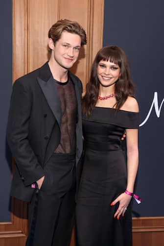 BERLIN, GERMANY - APRIL 23: Damian Hardung and Harriet Herbig-Matten attend the Berlin premiere of "Maxton Hall" at Zoopalast on April 23, 2024 in Berlin, Germany.(Photo by Gerald Matzka/Getty Images)