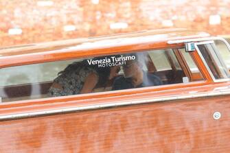 VENICE, ITALY - AUGUST 29: George Clooney and Amal Clooney are seen ahead of the 80th Venice International Film Festival 2023 on August 29, 2023 in Venice, Italy. (Photo by Jacopo Raule/GC Images )