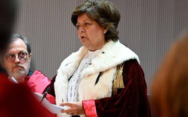 Margherita Cassano, presidente della Corte d' Appello di Firenze, durante l'inaugurazione dell''anno giudiziario 2019 presso la Corte d'appello, Firenze, 26 gennaio 2019.
ANSA/CLAUDIO GIOVANNINI