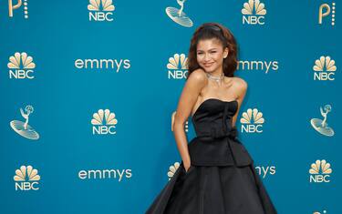 Zendaya arrives at the 74th Emmy Awards on Monday, Sept. 12, 2022 at the Microsoft Theater in Los Angeles. (Photo by Danny Moloshok/Invision for the Television Academy/AP Images via Sipa USA)*** Press photos for editorial use only (excluding books or photo books). May not be relicensed or sold. Mandatory Credit ***