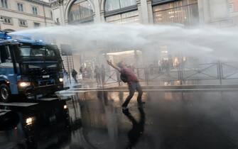 La manifestazione no green pass