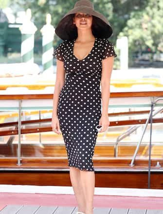 VENICE, ITALY - AUGUST 31: Moran Atias is seen at Hotel Excelsior during the 81st Venice International Film Festival on August 31, 2024 in Venice, Italy. (Photo by Pascal Le Segretain/Getty Images)