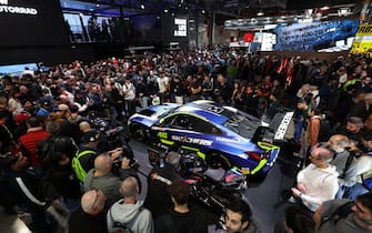 eicma 2024 MILAN, ITALY - NOVEMBER 07: General view of the BMW stand at EICMA at Rho Fieramilano on November 07, 2024 in Milan, Italy. (Photo by Pietro D'Aprano/Getty Images)