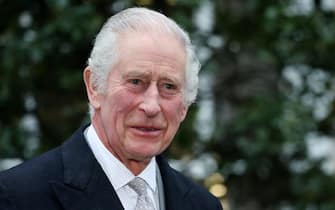 epa11112696 Britain's King Charles III departs the London Clinic In London, Britain, 29 January 2024. King Charles III left hospital following treatment for an enlarged prostate.  EPA/ANDY RAIN