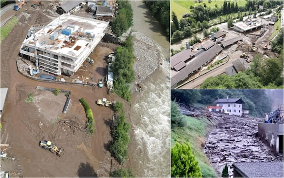 Frana in Val Passiria, fango e detriti su strade e case. FOTO