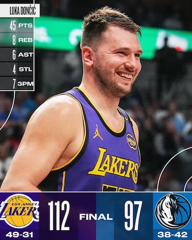 DALLAS MAVERICKS-LOS ANGELES LAKERS 97-112